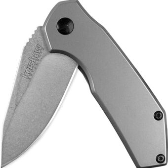 Kershaw Valve Pocket Knife; 3" 4Cr13 Stainless Steel Blade; Assisted Folder Opening Knife; Mid-Sized EDC, Outdoor Knife