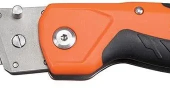 Klein Tools 44218 Utility Knife, Lockback Electricians Knife and Folding Knife with Hawkbill Blade for Cable Skinning, Replaceable Blade