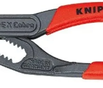 KNIPEX Tools - Cobra Water Pump Pliers (8701125), 5-Inch,Red and Silver