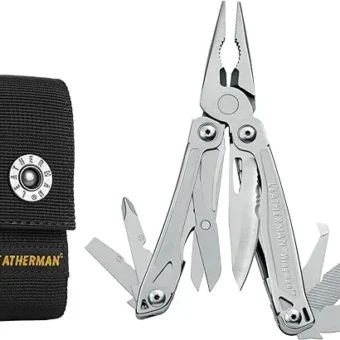 LEATHERMAN, Wingman Multitool with Spring-Action Pliers and Scissors, Stainless Steel with Nylon Sheath