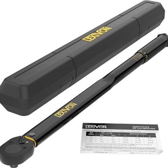 LEXIVON 1/2-Inch Drive Click Torque Wrench 25-250 Ft-Lb/33.9-338.9 Nm (LX-184)