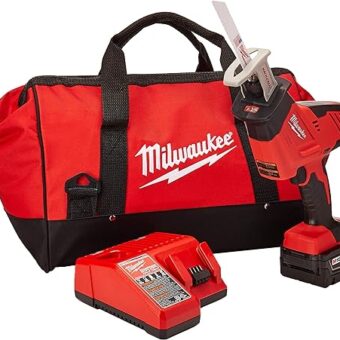 Milwaukee 2625-21 M18 18V Hackzall Cordless One-Handed Reciprocating Saw Kit