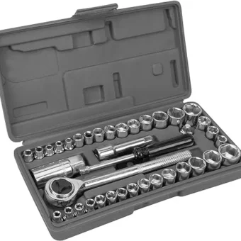 Performance Tool W1173 SAE/Metric 40-Piece SAE and Metric Socket Set, 1/4-Inch & 3/8-Inch Drive