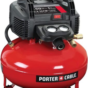 PORTER-CABLE Air Compressor, 6-Gallon, Pancake, Oil-Free (C2002-ECOM)