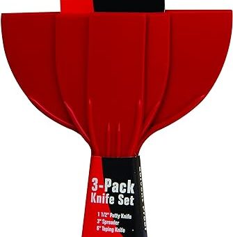 Red Devil 4718 3-Piece Plastic Knife Set, 1-Pack