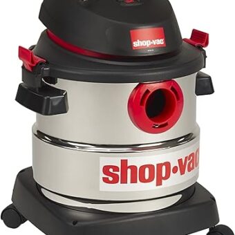 Shop-Vac 5989305 5-Gallon 4.5 Peak HP Stainless Steel Wet Dry Vacuum,Black, Black