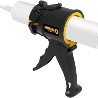 SILIGUN™ Compact Caulking Gun - No Drip Caulk Gun - Patented Design - Lightweight ABS Frame - Works with All 10 oz Tubes