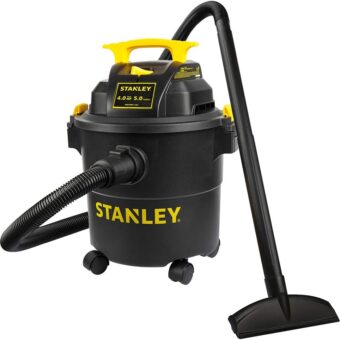 Stanley SL18115P Wet/Dry Vacuum, 5 Gallon, 4 Horsepower, 4.0 HP AC, Black