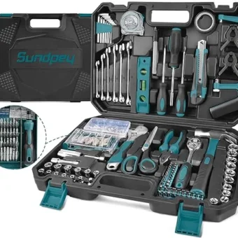 Sundpey Household Tool Kit 257-PCs - Home Auto Repair Tool Set Complete General Hand Tool Set - Tool Kits for Handyman & Precision Screwdriver Set...