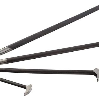 SUNEX TOOLS 9804 Rolling Head Pry Bar Set, 6-Inch - 20-Inch, 4-Piece