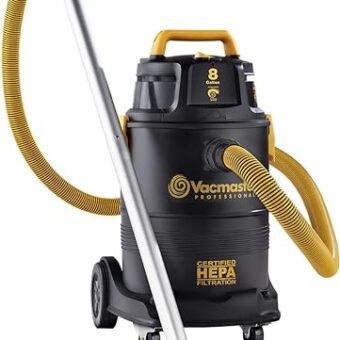 Vacmaster Pro 8 gallon Certified Hepa Filtration Wet/Dry Vac,Black