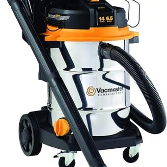 Vacmaster VJE1412SW0201 Beast Professional Series 14 Gal. 6.5 HP Steel Tank Wet/Dry Vac with Cart