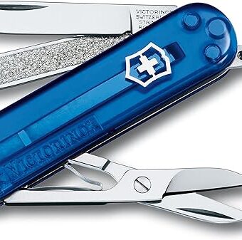 Victorinox Swiss Army Classic SD Pocket Knife (Translucent Sapphire), 58mm