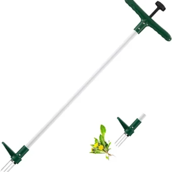 Walensee Weed Puller, Stand Up Weeder Hand Tool, Long Handle Garden Weeding Tool with 3 Claws, Hand Weed Hound Weed Puller for Dandelion, Standup...