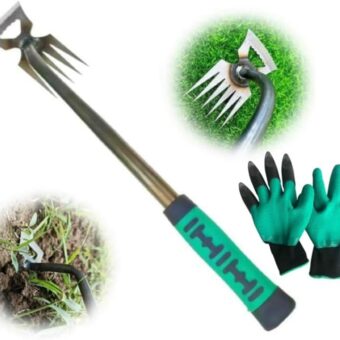 Weed Puller Tool，2024 Gardening Hand Weeder Tool，Multifunctional Weeding Artifact uprooting Weeding Tool，Durable Weed rake Tool with Long Handle in...