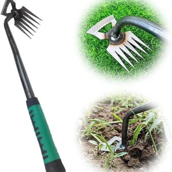 Weed Puller Tool, 2024 New Weed Puller, Durable Manganese Steel Hand Weeding Tool, Portable Weeding Tools Gardening for Vegetable Backyard Farm...