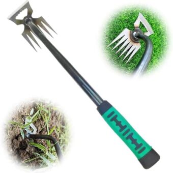 Weed Puller Tool, Upgraded Garden Weed Pulling Tool, New Weeding Artifact Uprooting Weeding Tool, Durable Manganese Steel Hand Weeder Tool, Manual...