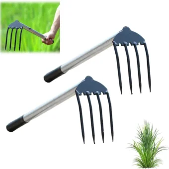 Weeding Artifact Tool,Weed Puller Garden Weed Remover Tool 2024 Gardening Hand Weeder Tools Weed Puller Tool 4 Teeths Dual Purpose Manual Weeders...