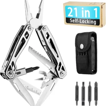 WETOLS Multitool, Gifts for Men, 21-in-1 Multi-Tools, Hard Stainless Steel Multi-Pliers, Foldable & Self-Locking, Multi-pliers Used as Knife,...