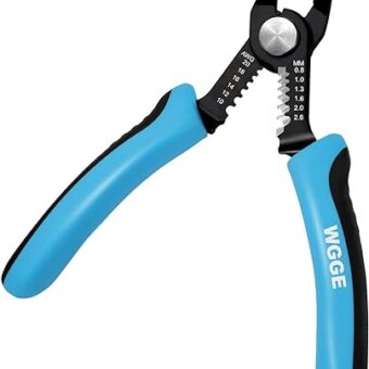 WGGE Wire Cutters Precision Flush Pliers with Supplementary Stripping, Cutting Pliers, Handy and Slim Diagonal Cutters, Ultra Sharp Wire Cutter,...