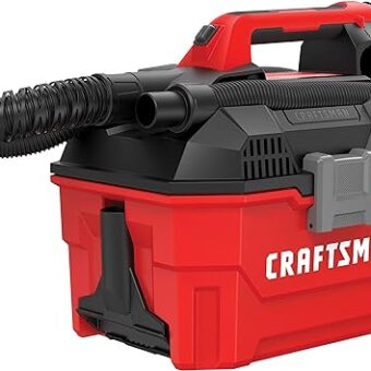 CRAFTSMAN V20 Cordless Vacuum Cleaner, Shop Vac Wet/Dry, 2 Gallon, 7ft Hose, Bare Tool Only (CMCV002B)