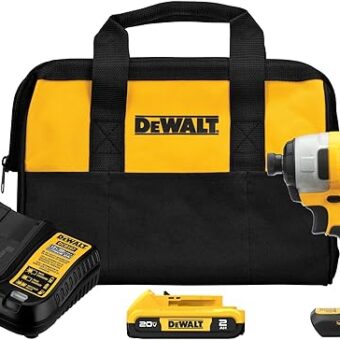 DEWALT 20V MAX Impact Driver, 1/4 Inch, Battery and Charger Included (DCF787D1)