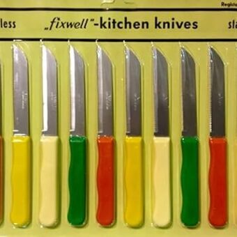 Fixwell Stainless Steel Knife Set, 12-Piece