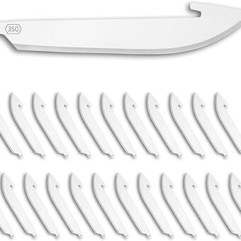 Outdoor Edge 3.5" RazorSafe Replacement Sharp-Point Knife Blades, 24 Piece Value Pack