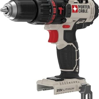 PORTER-CABLE 20V MAX* Hammer Drill, Tool Only (PCC620B),Black Gray