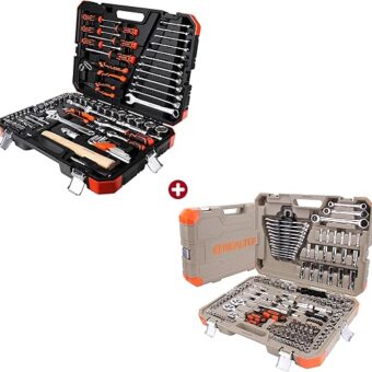 100 Piece Mechanics Tool Set, General Household Hand Tool Kit