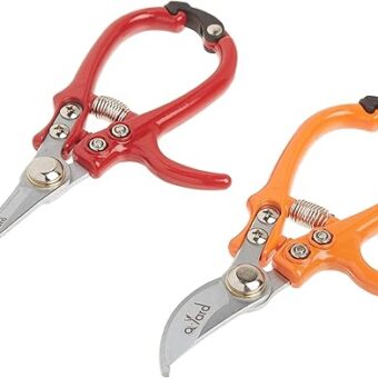 2 - pack Q-yard Pruning Shear, Mini- Extra Sharp Garden Hand Pruners, Easier Cutting, Comfortable Ergonomic, Less Effort - Gardening Scissors for...