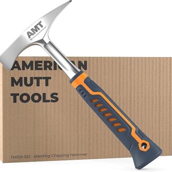 AMERICAN MUTT TOOLS Welding Chipping Hammer – 14 oz Welding Hammer Chipping Slag – Slag Hammer, Chipping Hammer Welding, Welder Hammer, Welding...