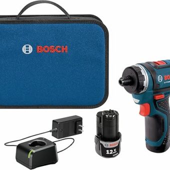 BOSCH PS21-2A 12V Max 2-Speed Pocket Driver Kit with 2 Batteries, Charger and Case