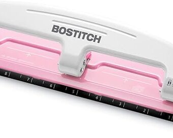 Bostitch EZ Squeeze INCourage 12 Three-Hole Punch, No Jam Technology, AMAX Spirit Foundation