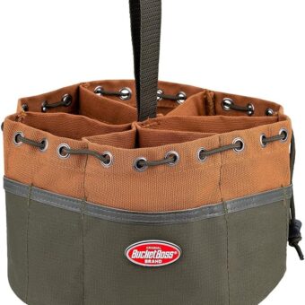 Bucket Boss Parachute Bag Small Parts Bag in Brown, 25001