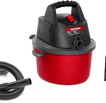 CRAFTSMAN CMXEVBE17250 2.5 Gallon 2.5 Peak HP Wet/Dry Vac, Portable Shop Vacuum with Attachments