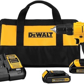 DEWALT 20V Max Cordless Drill/Driver Kit, Includes 2 Batteries and Charger (DCD771C2)