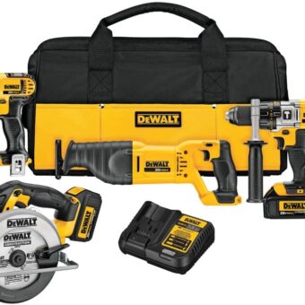 DEWALT 20V MAX Power Tool Combo Kit, Cordless Power Tool Set, 5-Tool (DCK590L2)