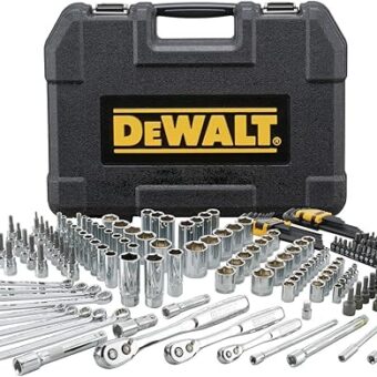 DEWALT Drive Socket Set for Mechanics, 200-Piece, MM/SAE (DWMT75000)