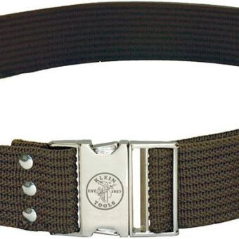 Klein Tools 5225 Tool Belt, Adjustable Electrician Belt is 2-Inch Wide, Adjusts for 48-Inch Waist