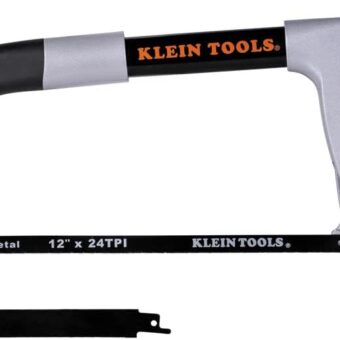 Klein Tools 702-12 Hack Saw, Includes Hand Saw and Reciprocating Blades, Adjustable Tension to 30,000 PSI