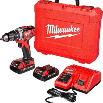 Milwaukee 2606-22CT M18 Cordless Drill/Driver Kit, 18 V, Red