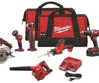 Milwaukee 2695-27 M18 18V Cordless Lithium-Ion 7-Tool Combo Kit