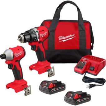 Milwaukee 3692-22CT M18 Compact Brushless 2-Tool Combo Kit: Drill Driver/Impact Driver (New Gen Kit)