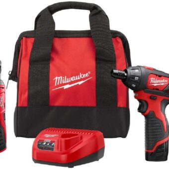 Milwaukee M12 12-Volt Lithium-Ion Cordless 3/8 in. Ratchet and Screwdriver Combo Kit (2-Tool) with Battery, Charger, Tool Bag