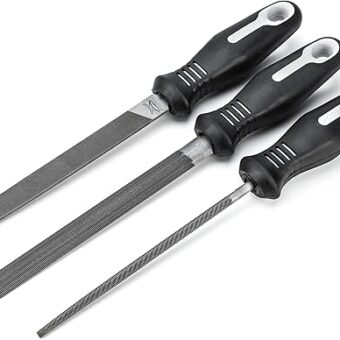 Nicholson 3 Pc. 6" Bastard File Set with Ergonomic Handles - 22015HNNN