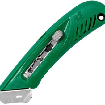 Pacific Handy Cutter S4R Safety Cutter, Retractable Utility Knife with an Ergonomical Design, Bladeless Tape Splitter, Steel Guard for Safety and...