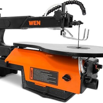 WEN Variable Speed Scroll Saw, 16-Inch with Work Light and Easy Access Blade Changes (3923)