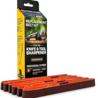 Work Sharp Knife & Tool Sharpener P220 Coarse Grit Replacement Belt Kit WSSA0002704 Red