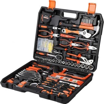 236 Piece Tool Set, Auto Repair Tool Combination Package, Socket Wrench Mixed Tool Set Hand Tool Kit with Plastic Toolbox Storage Case, Complete...